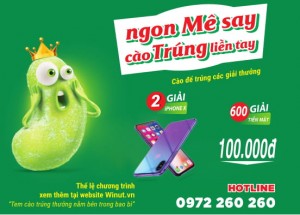 CHƯƠNG TRÌNH KHUYẾN MẠI - NGON MÊ SAY CÀO TRÚNG LIỀN TAY